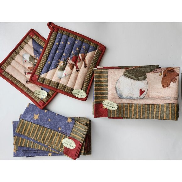 Park Designs Napkins Placemats Pot Holders by Teresa Kogut 14 pieces - Picture 5 of 7